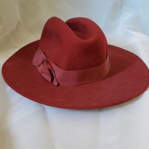 Burgundy hat